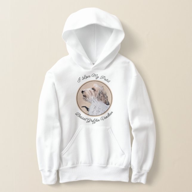 Petit Basset Griffon Vendéen Painting - Hund Art T Shirt (Laydown)
