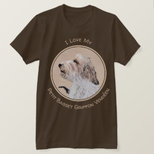 Petit Basset Griffon Vendéen Painting - Hund Art T Shirt