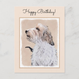 Petit Basset Griffon Vendéen Painting - Hund Art Vykort