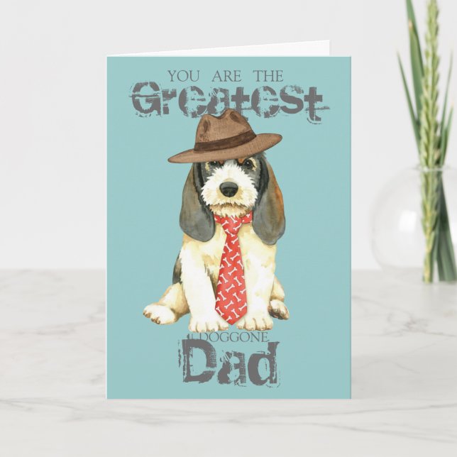 Petit Basset Griffon Vendeen Pappa Kort (Framsida)