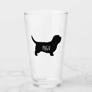 Petit Basset Griffon Vendeen Silhouette PBGV Glaskopp