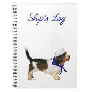 Petit Basset Griffon Vendeen Sjöman Anteckningsbok