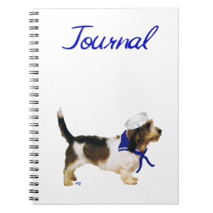 Petit Basset Griffon Vendeen Sjöman Anteckningsbok Med Spiral