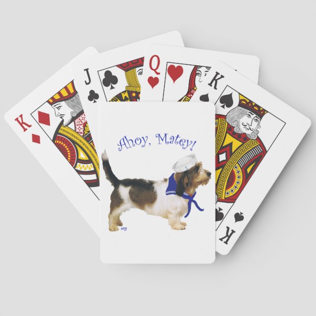 Petit Basset Griffon Vendeen Sjöman Spel Kort (Baksidan)