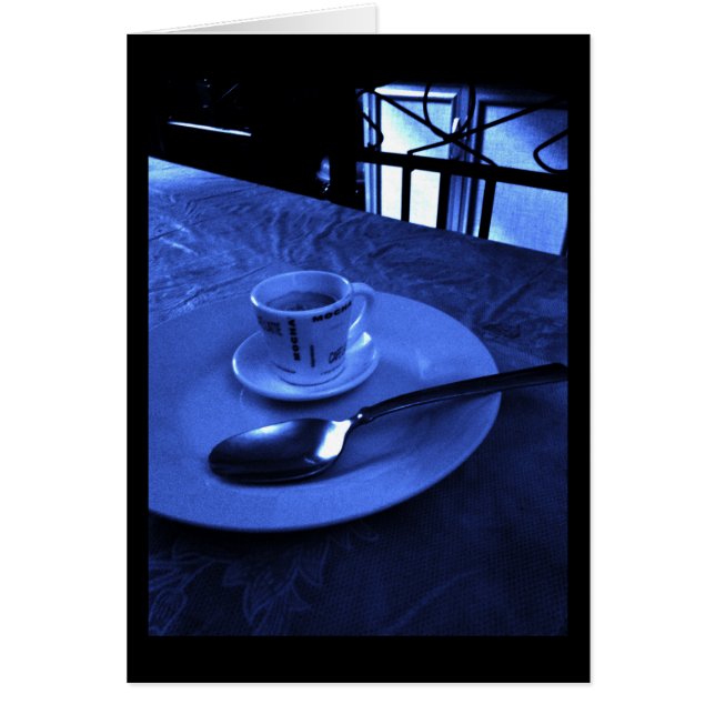 Petit Café Hälsningskort (Framsidan)