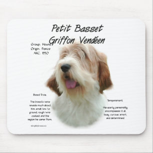 Petit design för BassetGriffon Vendeen historia Musmatta
