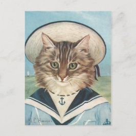 Petit garçon mer chatta vykort