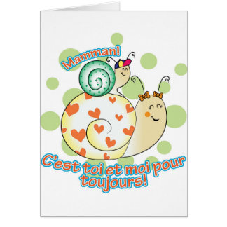 Petit garçonà Maman Hälsningskort