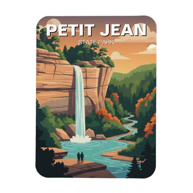 Petit Jean State Park Arkansas Resa Magnet (Vertikal)