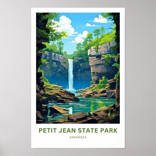 Petit Jean State Park Arkansas Travel Print Poster (Framsidan)