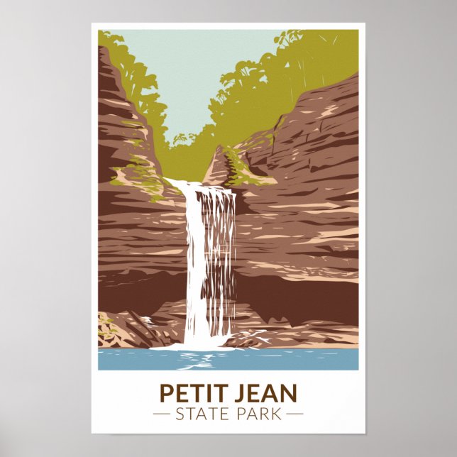 Petit Jean State Park Arkansas Vintage  Poster (Framsidan)