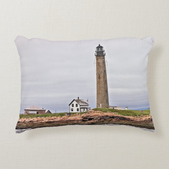 Petit Manan Lighthouse, Maine Accent Pillow Prydnadskudde (Framsidan)