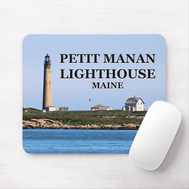 Petit Manan Lighthouse, Maine Mousepad Musmatta (Med mus)