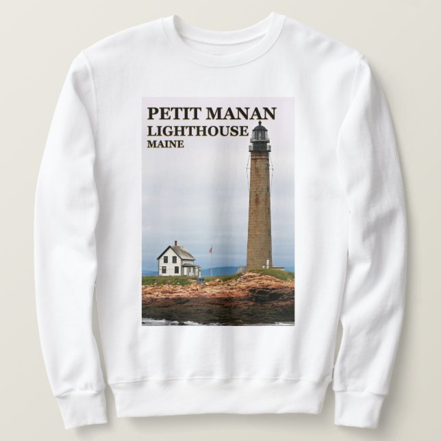Petit Manan Lighthouse, Maine Sweatshirt (Design framsida)
