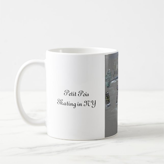 Petit Pois Skridskoåkning i NY Kaffe Mugg (Vänster)