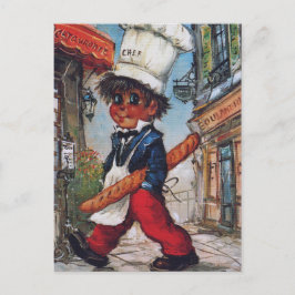 Petit Poulbot chef de cuisine Vykort