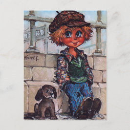 Petit Poulbot et son chien Vykort