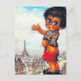 Petit Poulbot pipi Vykort