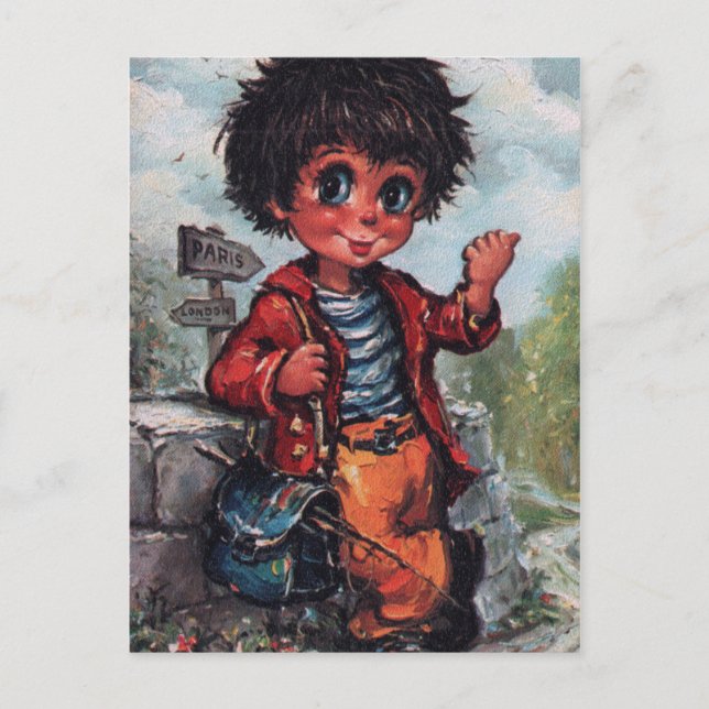 Petit Poulbot stop Vykort (Framsida)