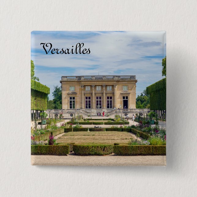 Petit Trianon och Fransk Garden in Versailles Knapp (Framsida)