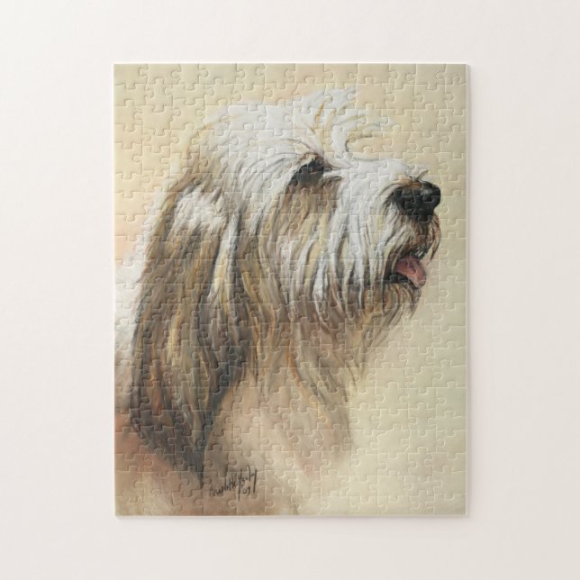 Petite BassetGriffon Vendeen Hund Art Puzzle Pussel (Vertikal)