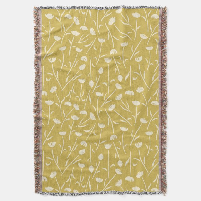 Petite Blommar Filt (Framsidan Vertikal)