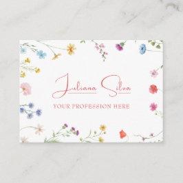 Petite Blommigt med QR Visitkort