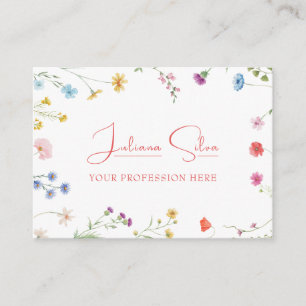 Petite Blommigt med QR Visitkort
