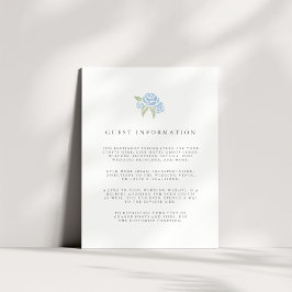 Petite Bouquet Bröllop Guest-informationskort | Bl Tilläggskort