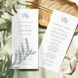 Petite Bouquet Bröllopsprogram | Lilac Program