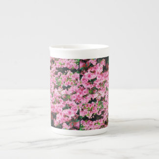 Petite Coffee Kopp med Blommigt Design Benporslin Mugg