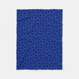 Petite couverture polaire Jimette Design bleue Fleecefilt