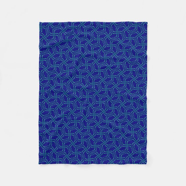 Petite couverture polaire Jimette Design bleue Fleecefilt (Framsidan)