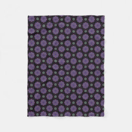 Petite couverture polaire mauve et noire fleecefilt
