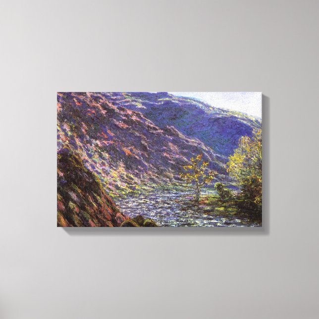 Petite Creuse, solljus av Claude Monet Canvastryck (Framsida)