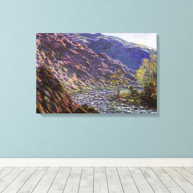 Petite Creuse, solljus av Claude Monet Canvastryck (Insitu (trägolv))