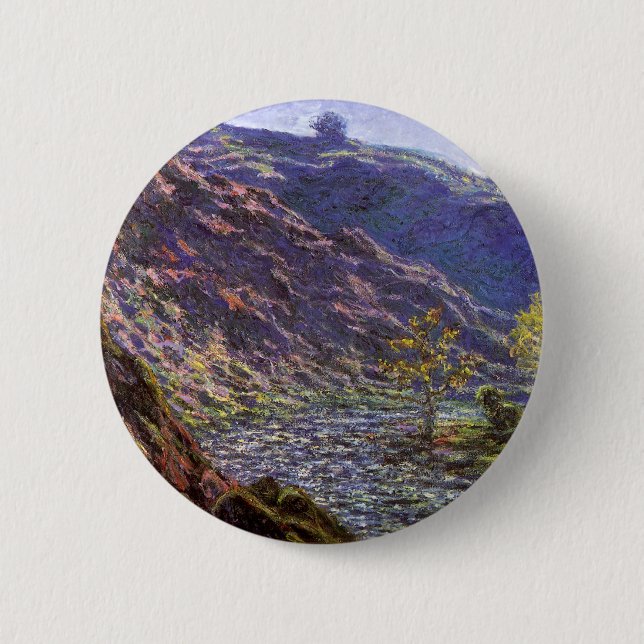 Petite Creuse, solljus av Claude Monet Knapp (Framsida)