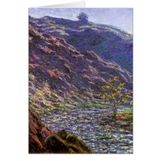 Petite Creuse, Sunlight av Claude Monet Hälsningskort