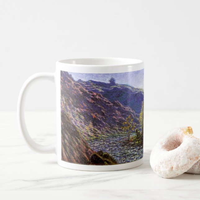 Petite Creuse, Sunlight av Claude Monet Kaffemugg (Med munk)