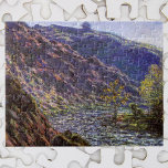Petite Creuse, Sunlight av Claude Monet Pussel<br><div class="desc">The Petite Creuse, Sunlight (1889) av Claude Monet är en vintage imponistisk bra konst liggande naturmålning. Floden Creuse som genomkorsar en dal med berg och träd i vildmarken. Om konstnären: Claude Monet (1840-1926) var en av grundarna av den Fransk målningsrörelsen och de flesta av hans målningar var "en plein luft"...</div>