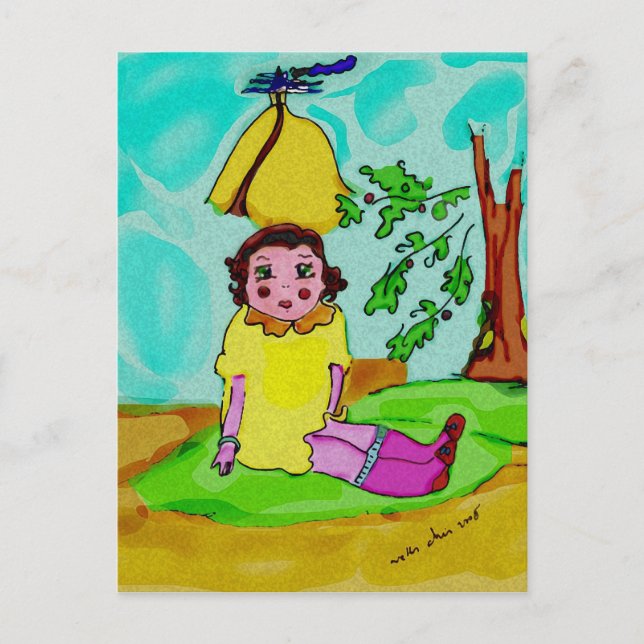 petite fille histoire vykort (Framsida)