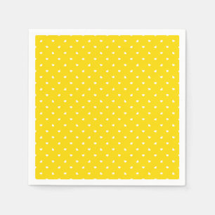 Petite Hearts on Bright Gult Pappersservett