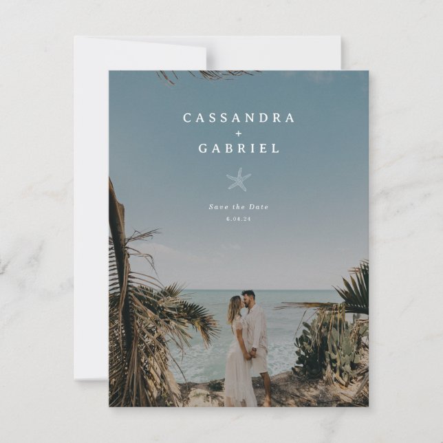 Petite Lihue Bröllop spara datum Datumet (Framsida)