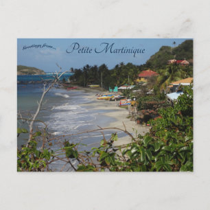 Petite Martinique Beach Vykort