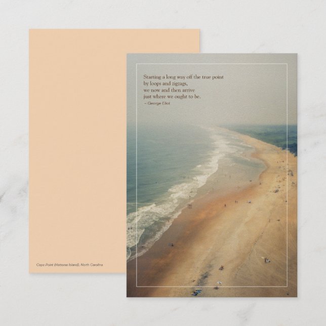 Petite Photo (KapPoint (Hatteras Island)) Kort (Fram/baksida)
