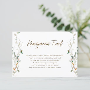 Petite Wildblomhoneymoon-kort Inbjudningar