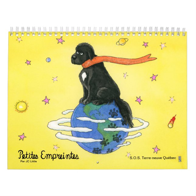 Petites empreintes - chiens terre neuve kalender (Omslag)