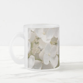 Petites fleurs blanches frostad glasmugg