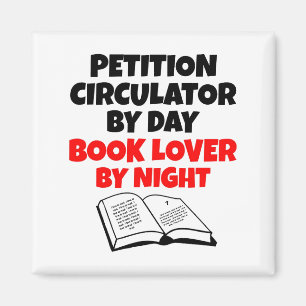 Petition Circulator Bok Älskare Magnet