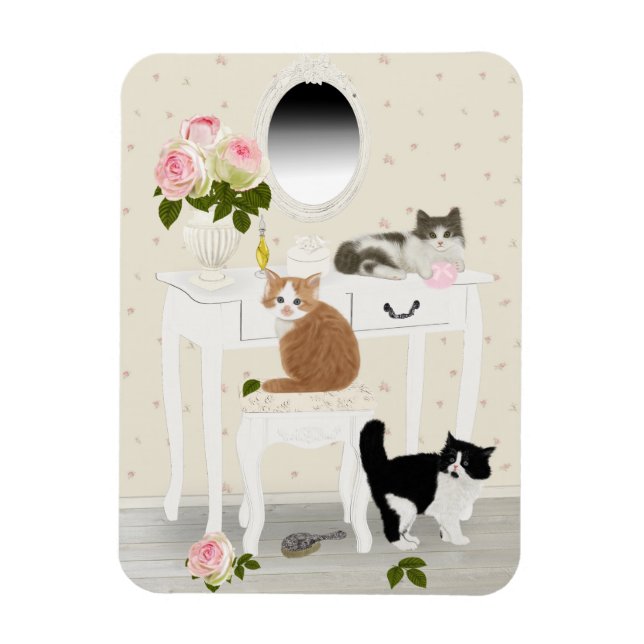 PetitRose ’Kittens Beauty Salon’ , Magnet (Vertikal)